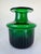 Mid-Century Emerald Green Glass Collar Vase attributed to Bertil Vallien for Boda / Åfors, 1960s For Sale - Image 14 of 14