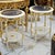 French French Style Gold Leaf Side Table Set of 2 – Black Marble Top With Ornate White & Gilt Frame For Sale - Image 3 of 3