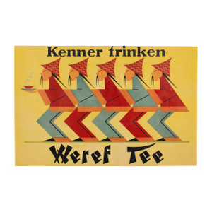 Weref Tee Original Art Deco German Advertising Poster