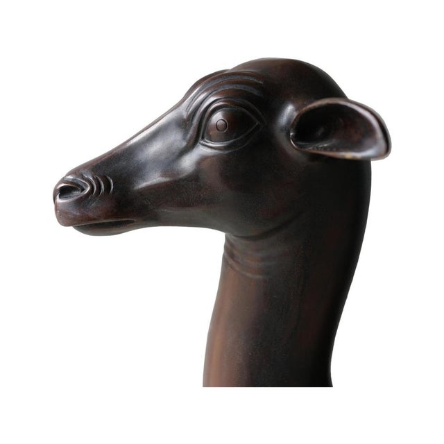 Metal Deer Sculptures in the style of Paul Getty, 1975, Set of 2 For Sale - Image 7 of 12