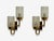 Mid-Century Modern Malmö Metallvarufabrik, Glass, Patinated Brass, Wall Sconces, Sweden, 1960s For Sale - Image 3 of 7