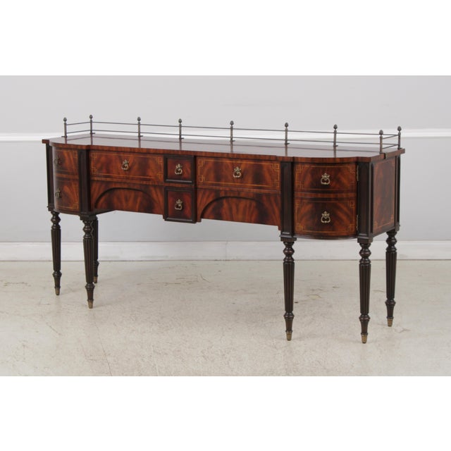 Traditional Maitland Smith Flame Mahogany Sideboard For Sale - Image 3 of 17