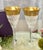Glass 1990s Moser Splendid Gold Encrusted Water Goblets - A Pair For Sale - Image 7 of 12