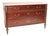 Louis XVI Brass Mounted Mahogany Chest of Drawers With Carrara Marble Top For Sale