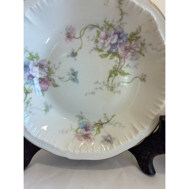 Shabby Chic Vintage Theodore Haviland Annette Floral Berry Bowls – Set of 7 For Sale - Image 3 of 11