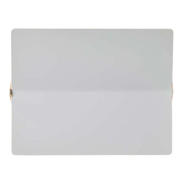 Large Charlotte Perriand 'Applique à Volet Pivotant Plié' Wall Light in White For Sale