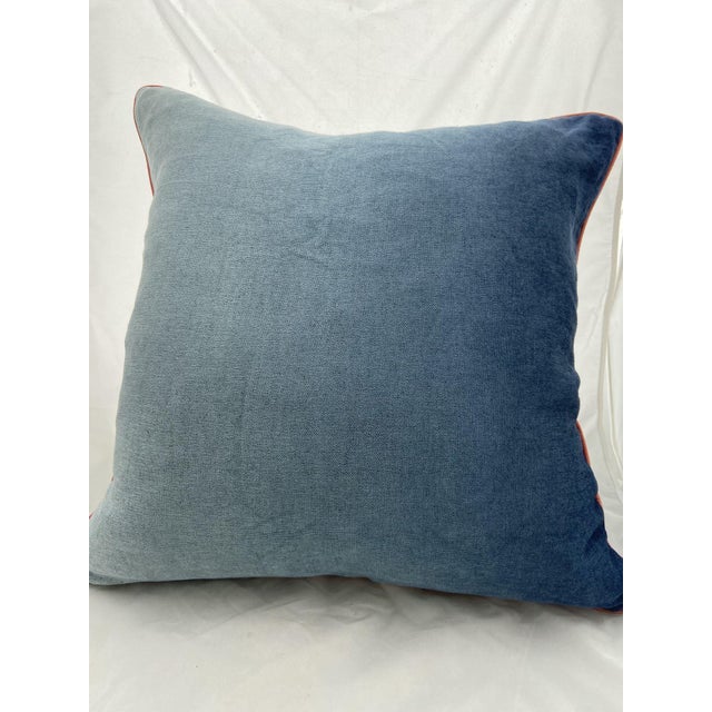 Custom BlueBird Throw Pillow Cover For Sale - Image 4 of 4