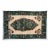 Vintage 1960s Turkish Sparta Rug, Emerald Green & Cream With Roses – 6'9" X 10'6" For Sale