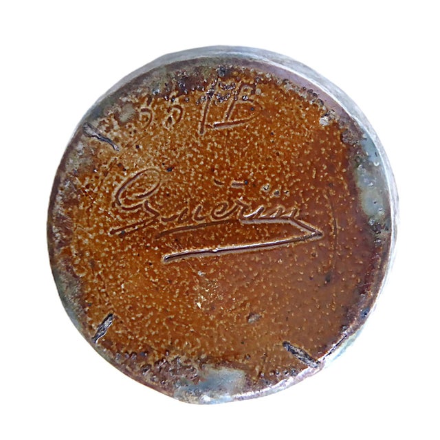 Ceramic Art Deco Period Gres Stoneware Vase Satin Finish by Roger Guérin , Belgium 1930s For Sale - Image 7 of 9