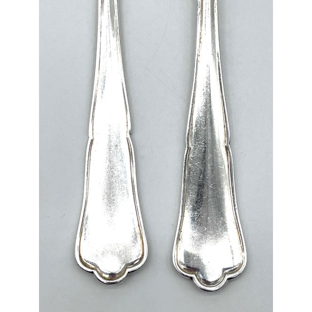 Model 122 Fish Cutlery Service in 800 Silver with Egyptian Decor from Gebrüder Köberlin, 1905, Set of 12 For Sale - Image 11 of 14