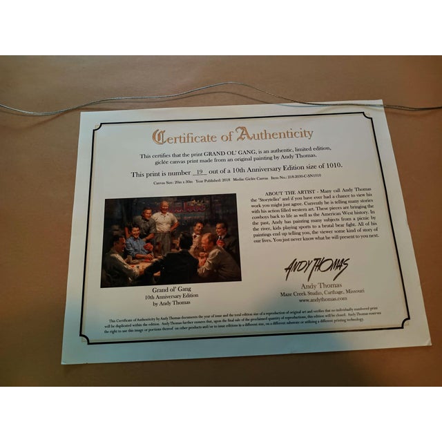 Bring a piece of American history into your home or office with this captivating framed print, "Grand Ol' Gang," by artist...