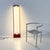 Red Double Neon Lamp by Gian N. Gigante for Zerbetto, 1980s, in Good conditions. Designed 1980 to 1989 This piece has an...
