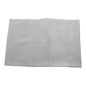 Large 1930s Tablecloth in White Damask Cotton