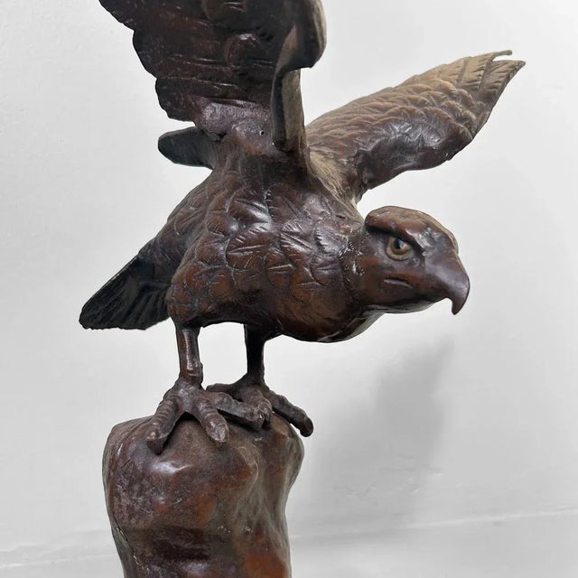 Vintage Japanese Eagle on Rock, 1968 For Sale - Image 13 of 18