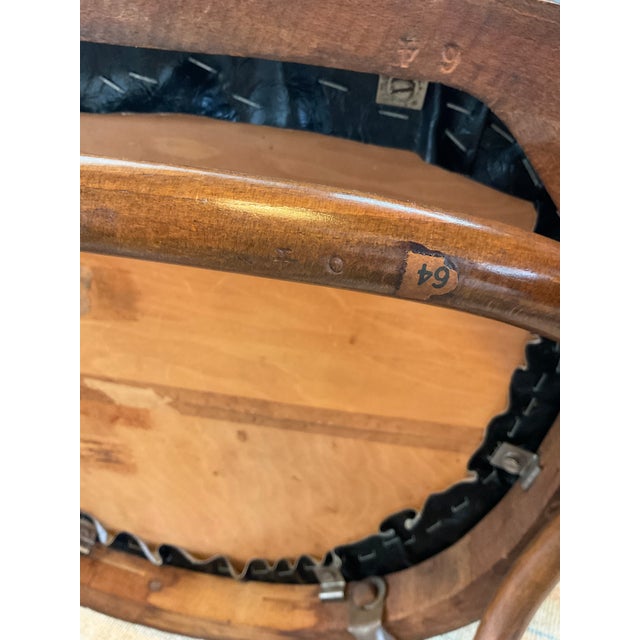 Vintage Mundus Steam Bentwood Captain's Dining Chairs - A Pair For Sale - Image 14 of 16
