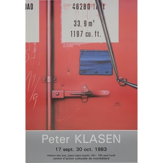 Le Conteneur Rouge Poster after Peter Klasen For Sale