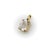 1990s Signature 14k Gold Rainbow Moonstone Pendant For Sale - Image 4 of 10