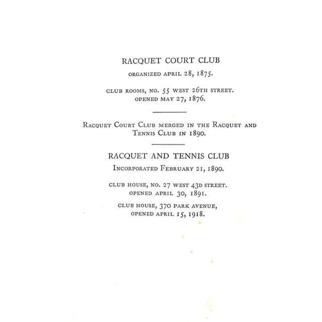 1930s "Racquet and Tennis Club Book for 1933" For Sale - Image 5 of 13