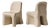 Vintage Dalila Beige Armless Outdoor Chairs by Gaetano Pesce for Cassina, Set of 2 For Sale
