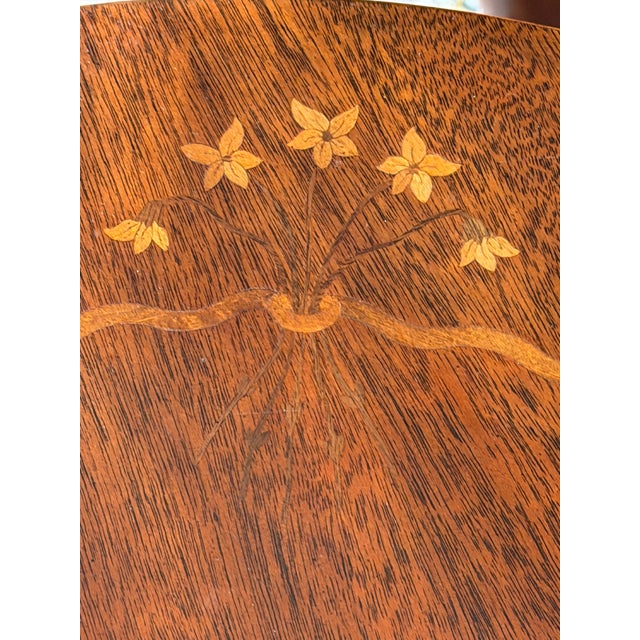 Elegant pair of round mahogany side tables by Kindel Furniture, crafted as part of the National Trust for Historic...