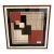 Framed Vintage Geometric Jean Patou Scarf For Sale
