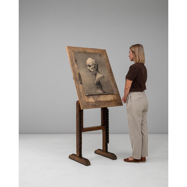 Mid 20th Century 20th Century French Wooden Artist's Easel with Adjustable Tilt For Sale - Image 5 of 18