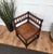 Italian Neoclassic Carved Wooden Corner Chair, 1950s For Sale - Image 6 of 9