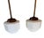 Vintage Art Deco Hanging Pendant Lights, a Pair For Sale - Image 4 of 4
