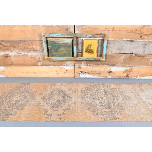 1970s 1970s Turkish Handmade Wool Runner Rug For Sale - Image 5 of 9