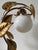 Vintage Hollywood Regency Table Lamp in Gilded Metal & Opaline Glass, Germany, 1970s For Sale - Image 11 of 11