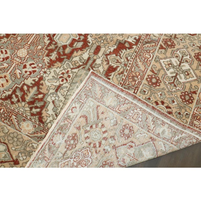 Early 20th Century Geometric Persian Bakhtiari Carpet - 10'6" x 13'4" For Sale - Image 9 of 10