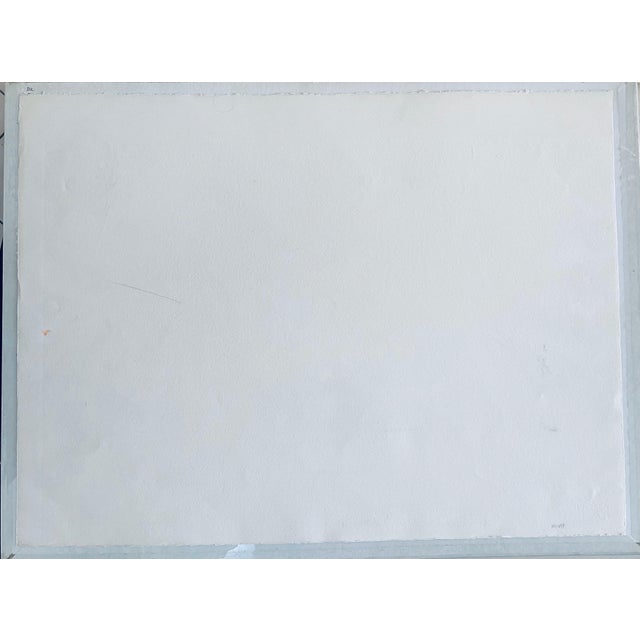 Ivan Schwebel, Hand Painted Lithograph "Tel Aviv Dragon Slayer" Israeli American Bezalel School, 1975 For Sale - Image 11 of 13