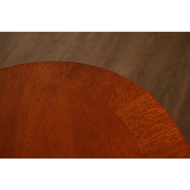 Wood Federal Style Double Pedestal Mahogany Dining Table For Sale - Image 7 of 18