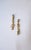 Gold Gold-Tone Abstract Long Drop Earrings, Pair For Sale - Image 8 of 8