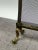 Antique French Art Nouveau Brass Firescreen With Floral & Ribbon Bouquet For Sale In New York - Image 6 of 12