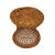 Wicker Hourglass Stool or Ottoman For Sale - Image 4 of 6