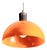 Pendant Lamp with Orange Acrylic Shade, 1970s For Sale