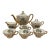 Vintage Homer Laughlin Eggshell Georgian Tea Set, 22-Karat Gold Gilt For Sale
