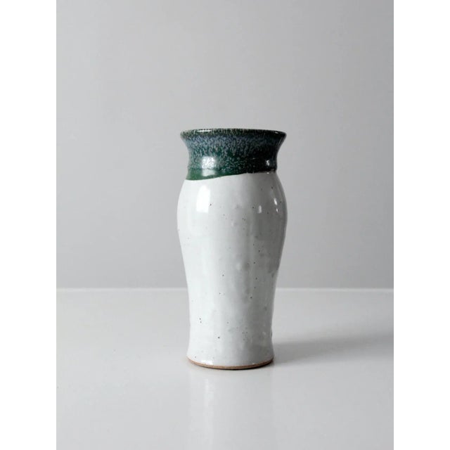Contemporary Vintage Studio Pottery Vase For Sale - Image 3 of 10