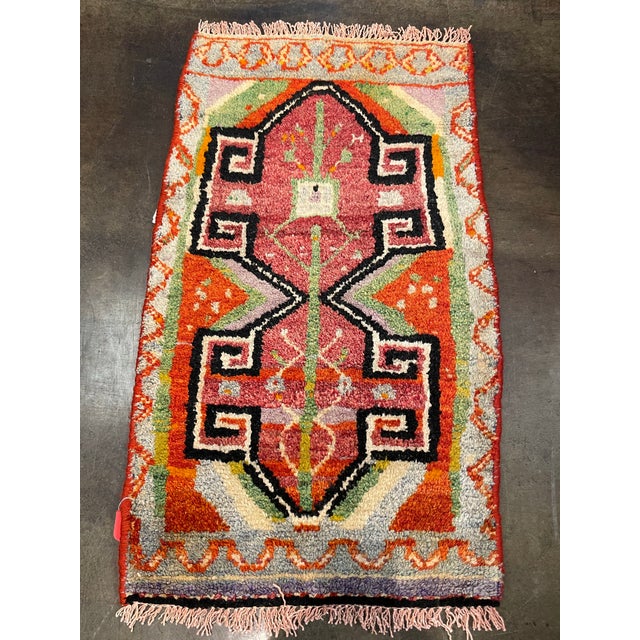 Traditional 1990s Handwoven Persian Hamedan Area Rug 1'8" X 2'8" For Sale - Image 3 of 4