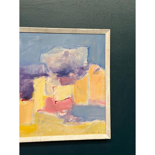 1990s Aulikki Bondeson, Abstract Composition, 1994, Oil on Panel, Framed For Sale - Image 5 of 18