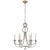 Niermann Weeks for Visual Comfort Signature Milan Medium Chandelier in Venetian Silver with Crystal For Sale