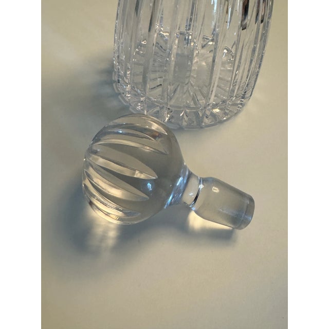 American Tall Sterling Silver and Crystal Decanter For Sale - Image 3 of 5