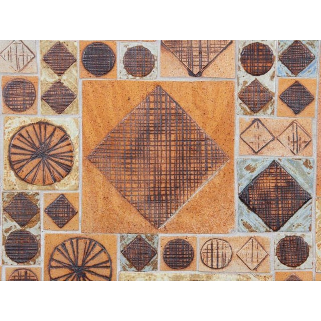 1970s Ceramic Tile Top Coffee Table by Tue Poulsen, 1970s For Sale - Image 5 of 8