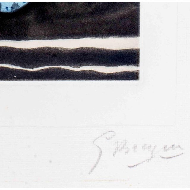" Migration " is an etching realized by Georges Braque in 1962. The print is hand signed and numbered. This is an edition...