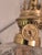 Victorian Pair of Vintage Brass and Glass Oil Lamps For Sale - Image 3 of 5