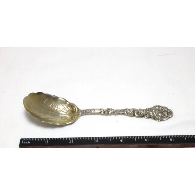 Antique Gorham Manufacturing Co. Versailles Pattern Sterling Silver Sugar Shell Spoon For Sale - Image 10 of 13