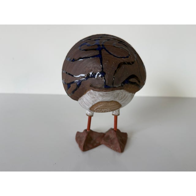 Susan Davis Cape Cod Art Pottery Handcrafted Seagull Bird Sculpture, Signed For Sale - Image 4 of 12