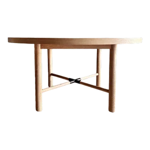 Round Dining Table in Natural White Oak Finish