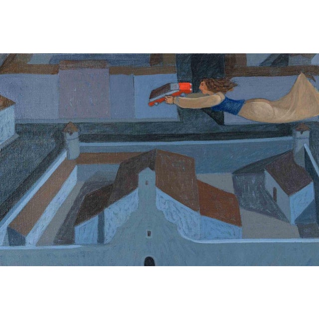 Oil on canvas realized by Alberto Gallerati in 1980s. Hand signed. Titled on rear. Very good condition. This piece is...